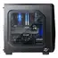 Case Zalman Computer case Z1 NEO, MidT, 2xUSB2.0, 1xUSB3.0, 2x120mm Blue LED, 1x120mm, acrylic (window), without PSU, black, 2 image