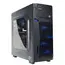 Case Zalman Computer case Z1 NEO, MidT, 2xUSB2.0, 1xUSB3.0, 2x120mm Blue LED, 1x120mm, acrylic (window), without PSU, black
