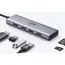 USB-C ჰაბი UGREEN CM511 (60384), 5-in-1 Adapter, USB-C Hub to 3xUSB3.0, HDMI, TF/SD, Gray , 2 image - Primestore.ge