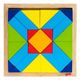 ასაწყობი ხის ფაზლი Goki The wooden puzzle The world of shapes - rectangle 57572-4  - Primestore.ge