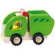 ხის ნაგვის მანქანა goki Machine wooden Garbage truck (green) 55964G  - Primestore.ge