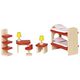 ხის ავეჯის ნაკრები goki Set for dolls Furniture for children's room 51719G  - Primestore.ge