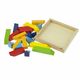 Wooden puzzle Goki The wooden puzzle The world of shapes - square 57572-3, 2 image
