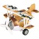 სათამაშო თვითმფრინავი Same Toy Metal Pull Back Plane brown SY8016AUt-3  - Primestore.ge