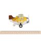 თვითმფრინავი Same Toy Metal Pull Back Plane(with light,music) yellow SY8015Ut-1 , 4 image - Primestore.ge