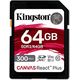 მეხსიერების ბარათი kingston Canvas React Plus SDR2/64GB  - Primestore.ge