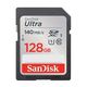მეხსიერების ბარათი SanDisk 128GB Ultra SD/HC UHS-I Card 140MB/S Class 10 SDSDUNB-128G-GN6IN  - Primestore.ge