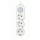 Extension cable 2E 3 Ways socket, with children protection. H05VV-F 3G*1.0mm, 3m, white, suitable for vertical mounting, 3 image