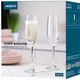 შამპანურის ჭიქები Ardesto Champagne glasses set Gloria 6 pcs, 215 ml, glass , 2 image - Primestore.ge