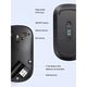 Mouse UGREEN MU001 (90372) Wireless 2.4G Slim Silent Mouse, 4000DP, Light Black, 2 image