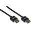 კაბელი 2Е Cable HDMI 2.0 (AM/AM), Slim, High Speed, Alumium, 3m, black , 2 image - Primestore.ge