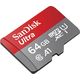 მეხსიერების ბარათი SanDisk 64GB Ultra MicroSD/HC UHS-I Card 140MB/S Class 10 SDSQUAB-064G-GN6MN , 2 image - Primestore.ge