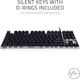 Keyboard Razer BlackWidow Lite Silent Stormtrooper™ Ed. Orange Switch USB US LED, White/Black, 2 image