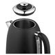Electric kettle Ardesto EKL-F410BM black, 3 image