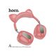 ყურსასმენი Hoco ESD13 Skill cat ear BT headphones - Pink , 2 image - Primestore.ge