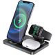 Portable charger Hoco CW33 Ultra-Charge 3-in-1 Vertical Wireless Fast Charger CW33, 5 image