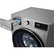 Washing machine LG F4V5VG2S - 9/6 KG, 1400 RPM, Silver, 3 image