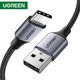 მობილურის USB დამტენი UGREEN 60128 USB 2.0 A to USB-C Cable Nickel Plating Aluminum Braid 2m (Black)  - Primestore.ge
