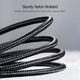 USB cable UGREEN US291 (60157) USB 2.0 A to Apple Lightning Cable Nickel Plating Aluminum Braid 1.5m (Black), 4 image