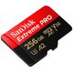 Memory card SanDisk 256GB Extreme PRO microSDXC UHS-I V30 A2 200MB/s 256GB SDSQXCD-256G-GN6MA, 2 image