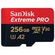 Memory card SanDisk 256GB Extreme PRO microSDXC UHS-I V30 A2 200MB/s 256GB SDSQXCD-256G-GN6MA