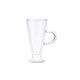 Latte glasses set ARDESTO Double wall borosilicate glass mug set Ardesto, 230 ml, 2 pcs, with handles