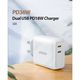 Charger UGREEN CD199 (70264), 36W, USB-C, White, 2 image