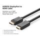 DP cable UGREEN DP101 (10202) DP to HDMI male cable 2M, 3 image