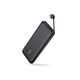Portable charger Aukey PB-N73C 10000mAh 18W PD Power Bank with Integrated USB-C Cable, Black, 3 image