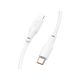 USB კაბელი Hoco X93 Force PD20W charging data cable Type-C to Lightning cable (1m) White , 2 image - Primestore.ge