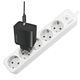 Power adapter Logilink LPS246 Socket Outlet 5-Way + Switch 1.5m White, 2 image