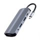 Adapter Gembird A-CM-COMBO8-02 USB Type-C 8-in-1 multi-port adapter (Hub+HDMI+VGA+PD+card reader+stereo audio) Silver