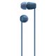ყურსასმენი Sony WI-C100 Wireless In-ear Headphones - Blue , 2 image - Primestore.ge