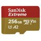 მეხსიერების ბარათი SanDisk 256GB Extreme MicroSDXC UHS-I Card Up to 190MB/s/C V30/4K/A2 SDSQXAV-256G-GN6MN  - Primestore.ge