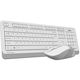 Keyboard with mouse A4tech Fstyler FG1010 Wireless Combo Set EN/RU White, 2 image