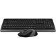 Keyboard with mouse A4tech Fstyler FG1010 Wireless Combo Set EN/RU Gray, 2 image