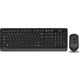 Keyboard with mouse A4tech Fstyler FG1010 Wireless Combo Set EN/RU Gray