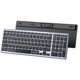 Keyboard UGREEN KU005 (15258), Wireless, Rechargeable, Bluetooth, 2.4G, Keyboard, Black/Gray, 2 image