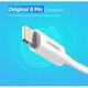 USB cable UGREEN US155 (80315) Apple Lightning To USB 2.0 A Male Cable White 1.5M, 4 image