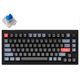 Keyboard Keychron V1 68 Key QMK Keychron K PRO Blue Hot-Swap RGB Knob Carbon Black