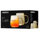 ყავის ჭიქა Ardesto Set of cups Golden Moon, borosilicate glass, 350 ml, 2 pcs , 2 image - Primestore.ge
