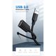 USB extension UGREEN 10316 USB 2.0 Type A Male to Type A Female Extension Cable 2m (Black), 3 image