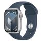 Smart watch Apple Watch Series 9 GPS 45mm Silver Aluminum Case With Storm Blue Sport Band MR9E3 M/L