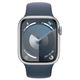 Smart watch Apple Watch Series 9 GPS 45mm Silver Aluminum Case With Storm Blue Sport Band MR9E3 M/L, 2 image