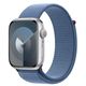 Smart Watch Apple Watch Series 9 GPS 45mm Silver Aluminum Case With Winter Blue Sport Loop MR9F3