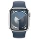 Smart watch Apple Watch Series 9 GPS 41mm Silver Aluminum Case With Storm Blue Sport Band MR913 M/L, 2 image