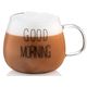 ჭიქების ნაკრები Ardesto Borosilicate glass mug set Good Morning, 350 ml, 2 pcs, with handles , 3 image - Primestore.ge