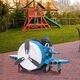 Children's electric car 20201-BLUE in the form of a helicopter and with rubber tires, 3 image