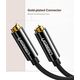 Audio cable UGREEN 3.5mm Male to 2 Female Audio¶Cable 25cm (Black), 4 image