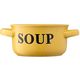 Soup bowl Ardesto Bowl Alcor, 550 ml, yellow, ceramics, 3 image